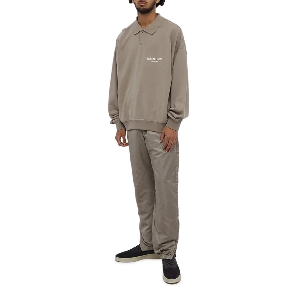 KIDS Fear of God Essentials Track Pants Desert Taupe Drawstring Size 10‎